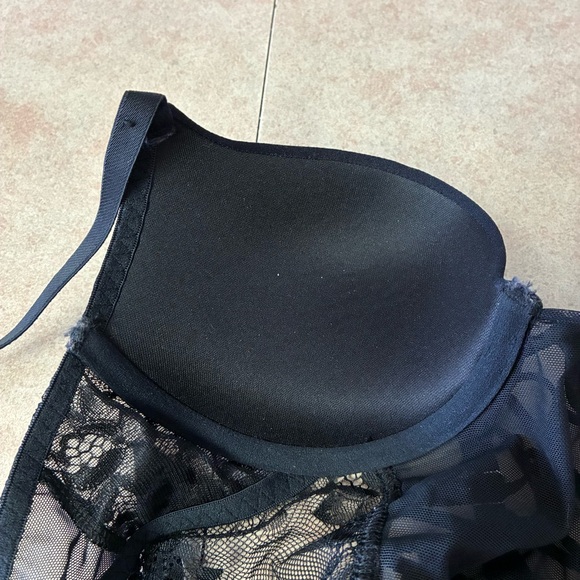 NWT La Senza Black Lace Corset Bustier Lingerie - Picture 4 of 9